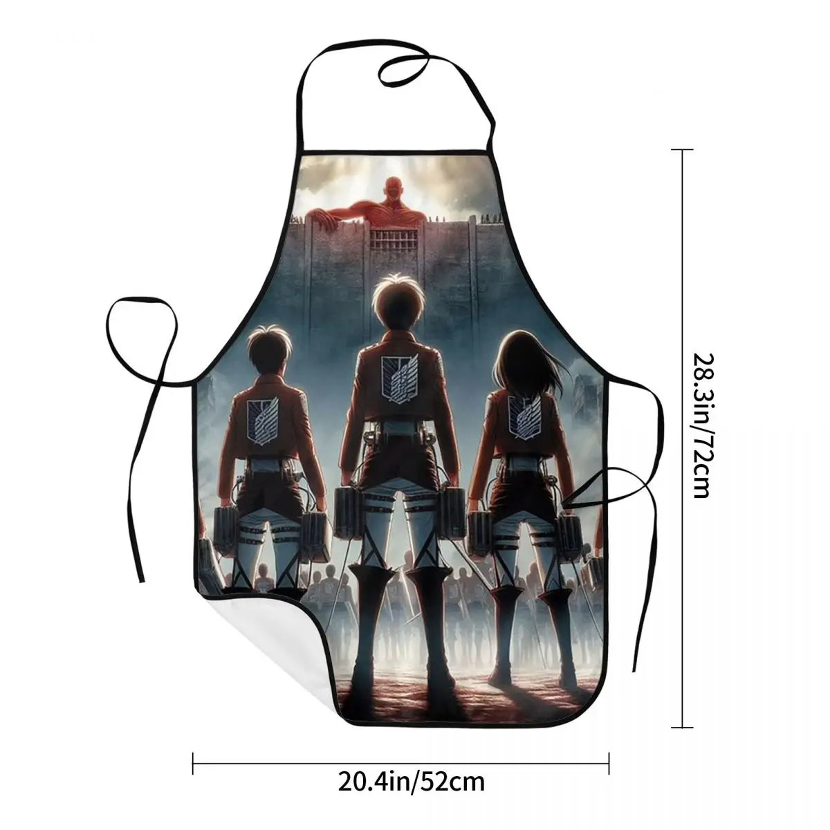 The Arrival Of The Titan Attack On Titan Anime Aprons Chef Cooking Tablier Bib Kitchen Cleaning Pinafore for Women Men Painting