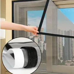 Customizable size anti-mosquito window screen self adhesive window mosquito net summer insect proof door mosquitonet for windows