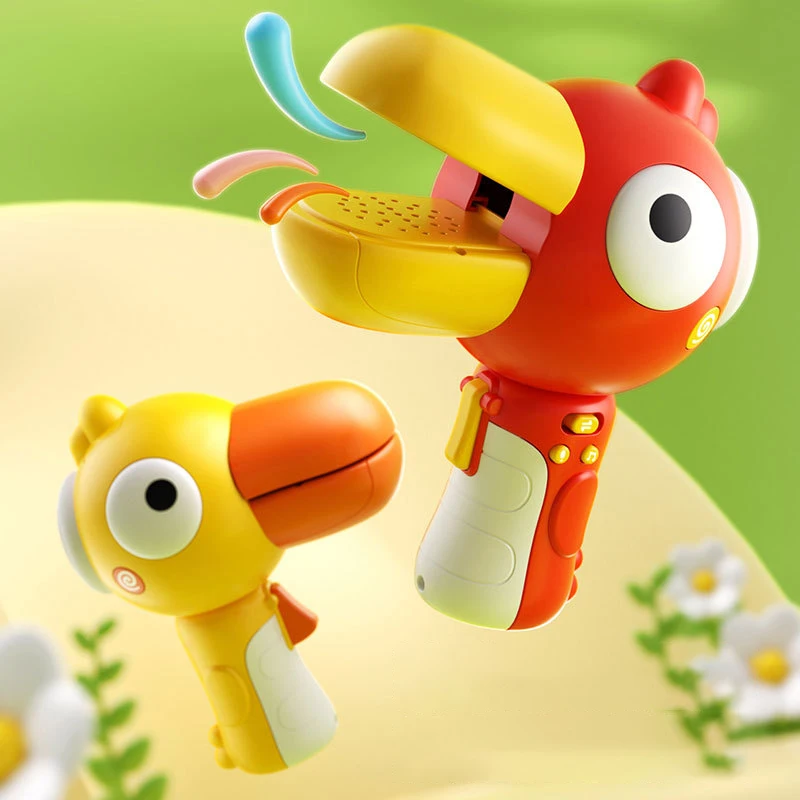 Cartoon Cute Toucan Voice Changer Toy Children's Microphone Funny Trumpet Funny Early Learning Puzzle Toys Holiday Birthday Gift