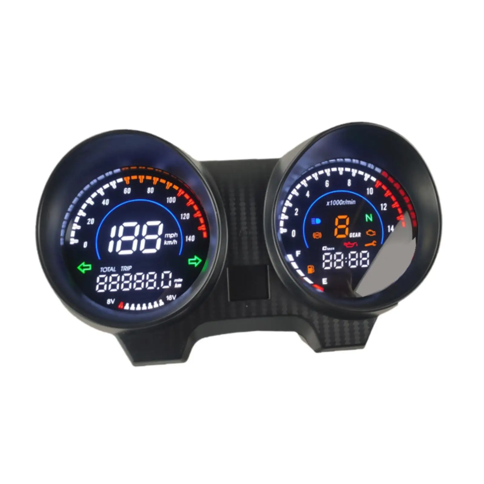 Motorcycle Electronic Instrument Easy to Install Multiuse Digital Dashboard for Max125 CG Titan150 Fan150 RX110 Supplies