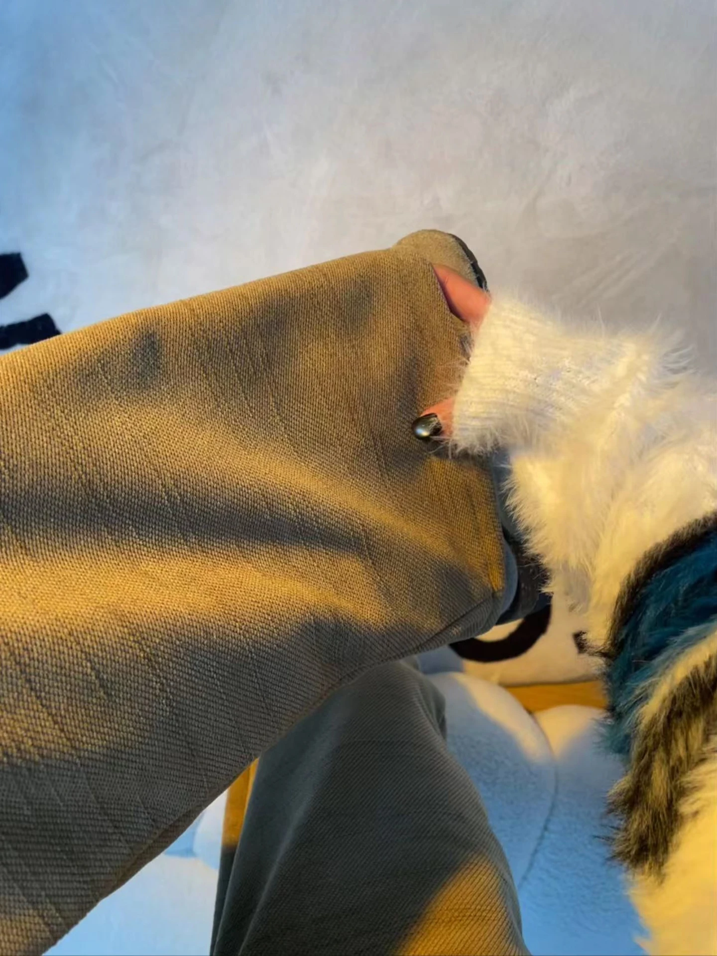 

Vintage Brown Lamb Velvet Sweatpants Men Women Winter Thiened Warm Loose Straight Casual Pants Soft Comfortable Polyester F...