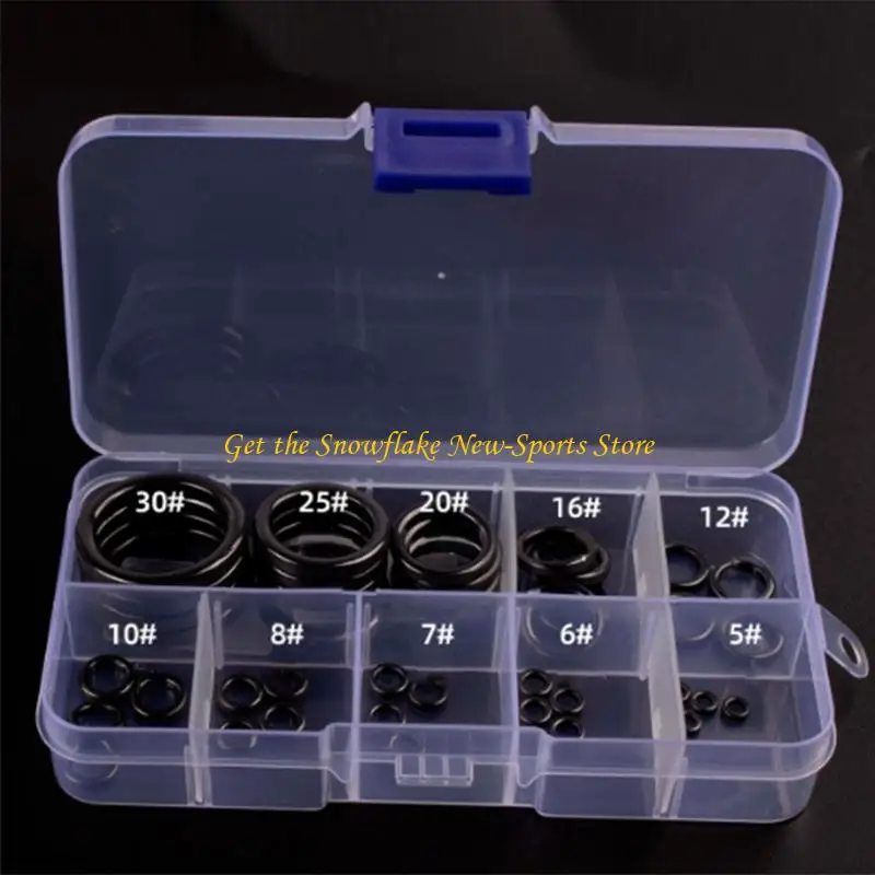 

E56D 40Pcs Rod Repair Set Rod Tip Repair Set Ceramic Tip Fishing Rod Guide Tip