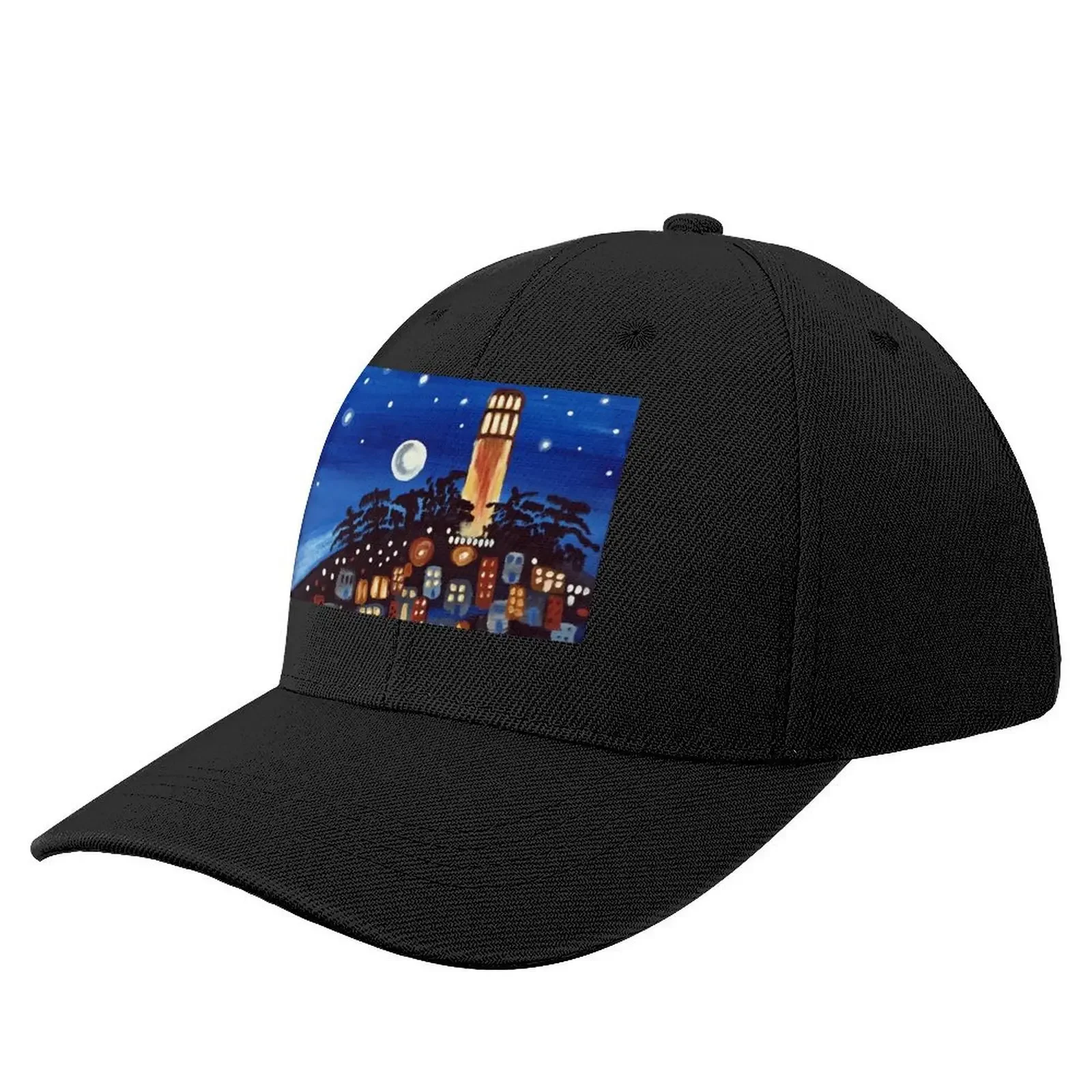 

Coit Tower Baseball Cap Golf Wear party Hat black Men's Women's