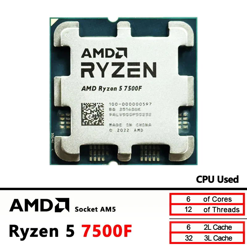 Ryzen 7500F - AliExpress