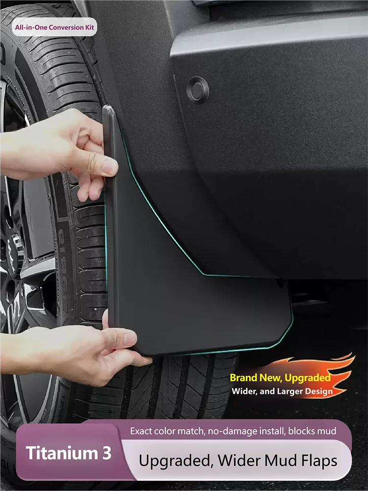 For BYD Leopard 3 Titanium 3 2025 2026 Car Non-destructive Baking Paint Mudguards Front & Rear Wheels Fenders Auto Accessories