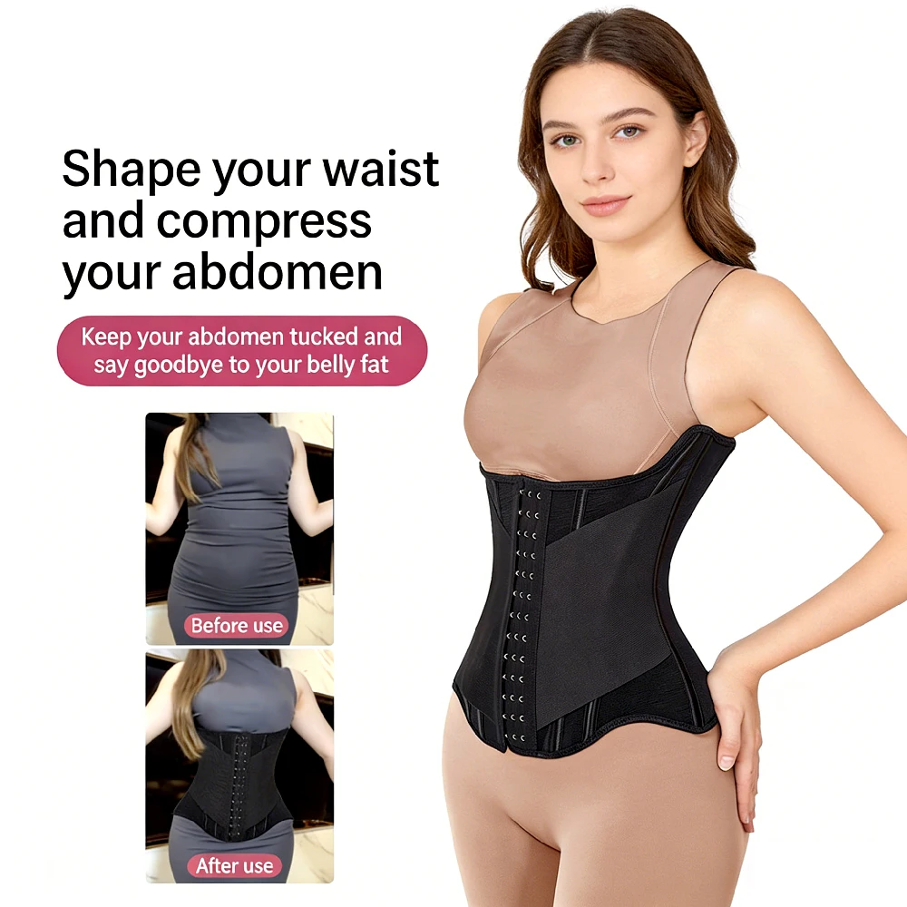 1PCS Waist Trainer Corset for Women Shapewear Tummy Control Body Shaper Postpartum Cincher Segmented Workout Girdle