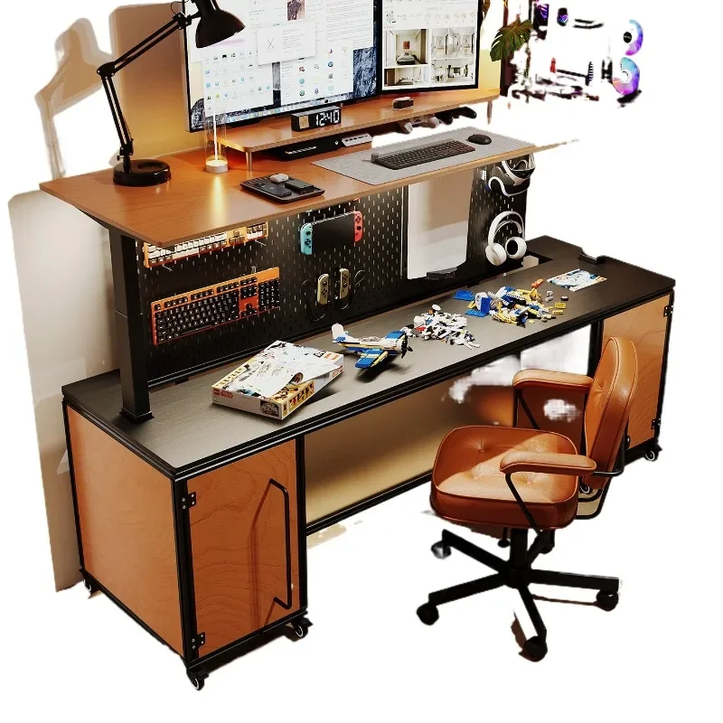 Electric lifting table installation-free mobile gaming office design workbench