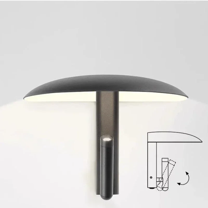 Nordic Creative Rotating Wall Lamp Minimalist Bedside Night Light LED Lighting Fixtures for Bedroom Study Hallway Home Decor