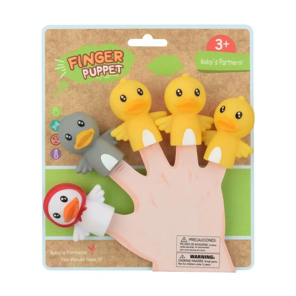 Bunte Mini Tier Handpuppe Sicherheit pädagogisches Spielzeug Puppe Fingerpuppe Spielzeug Set schmalernde Familie Dinosaurier Fingerpuppe