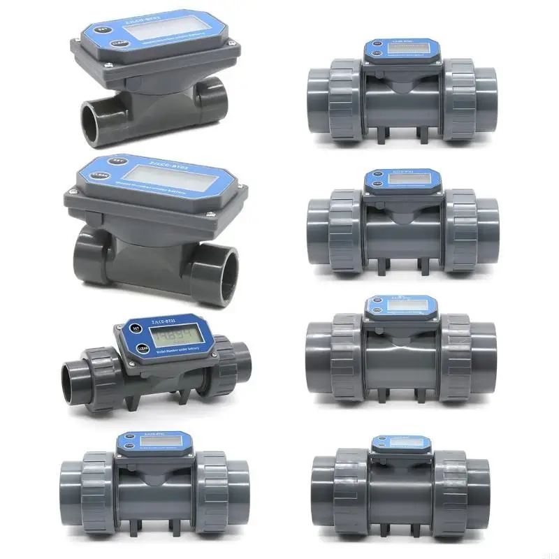 

29EB Digital Turbines Flowmeter Suitable For Farm & Garden Irrigation With LCD Display Measure Water Petrol Kerosene Methanol