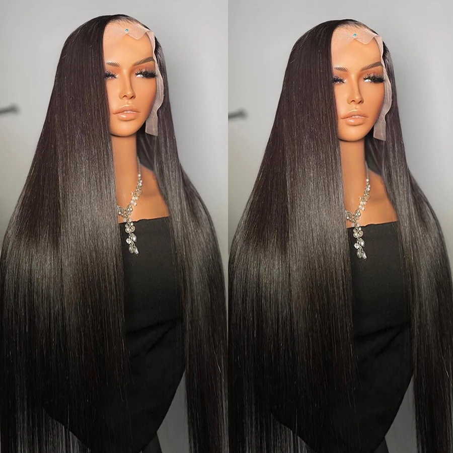 13x4 13x6 360 4x4 Transparent Bone Straight Lace Front Human Hair Wigs Brazilian Lace Frontal Wigs For Black Women