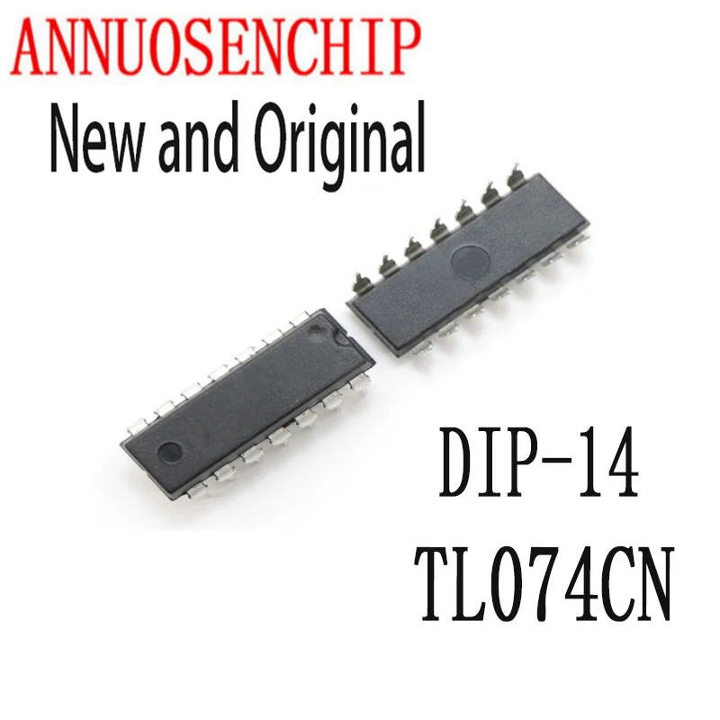 100PCS New And Original DIP14 TL074 DIP IC TL074CN