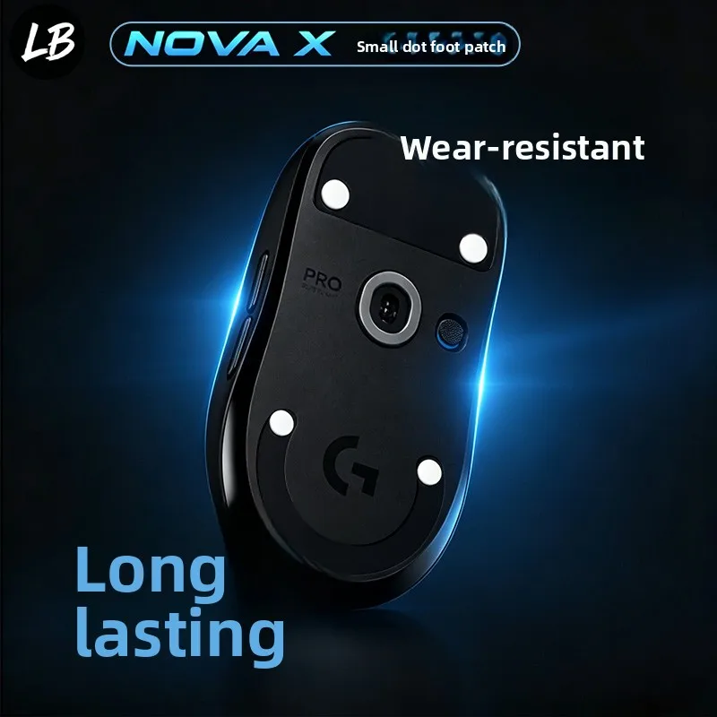 NovaX Small Dot Mouse Foot Sticker Customized PTFE Mouse Skates Anti-slip Noise Reducing Foot Patch for FPS Game Accessories DIY