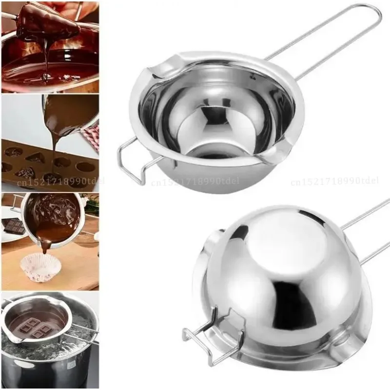 Non-stick Long Handle Wax Melting Pot Stainless Steel Pot DIY Scented Candle Soap Chocolate Butter Handmade Soap Tool