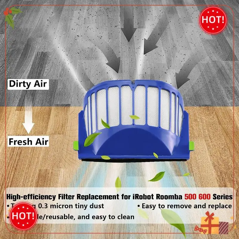 ABLE-1Set Irobot Roomba 500 600 시리즈 595 585 564 690 692 694 진공 청소기 액세서리 용 교체 액세서리