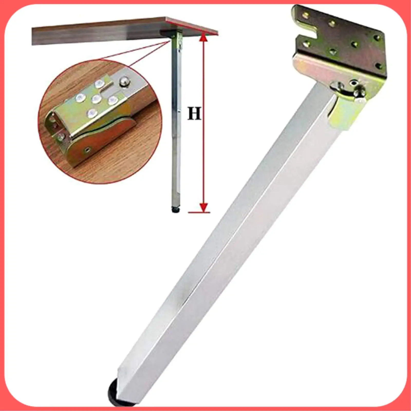 

AA89-4 Pcs Bracket Self Locking Hinge Leg Accessories And Gussets-For Folding Work Table Kitchen Folding Table Extension