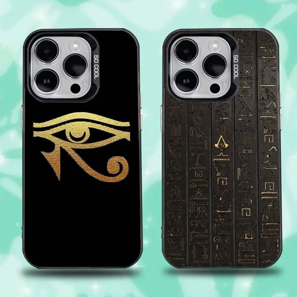 

A-Ancient E-Egypt Art Phone Case For iPhone 17,16,15,14,13,12,11,Pro,XS,Max,Plus,Mini,SE4,E Black Matte Shockproof Cover