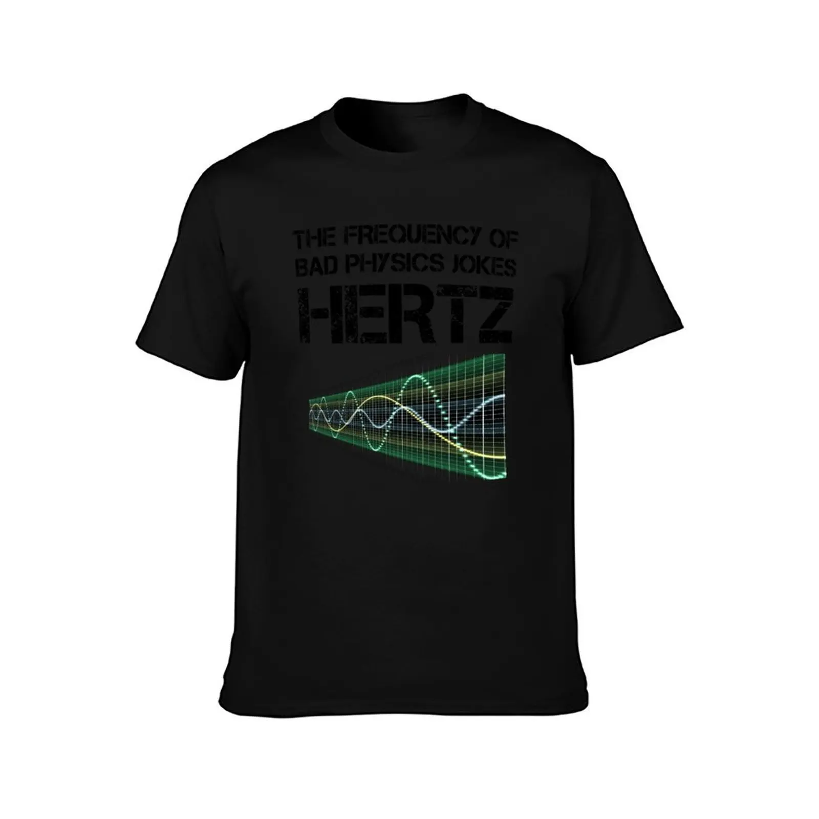Funny Hertz Frequency T-Shirt, Classic Crew Neck Shirt, Breathable Cotton Everyday Tee