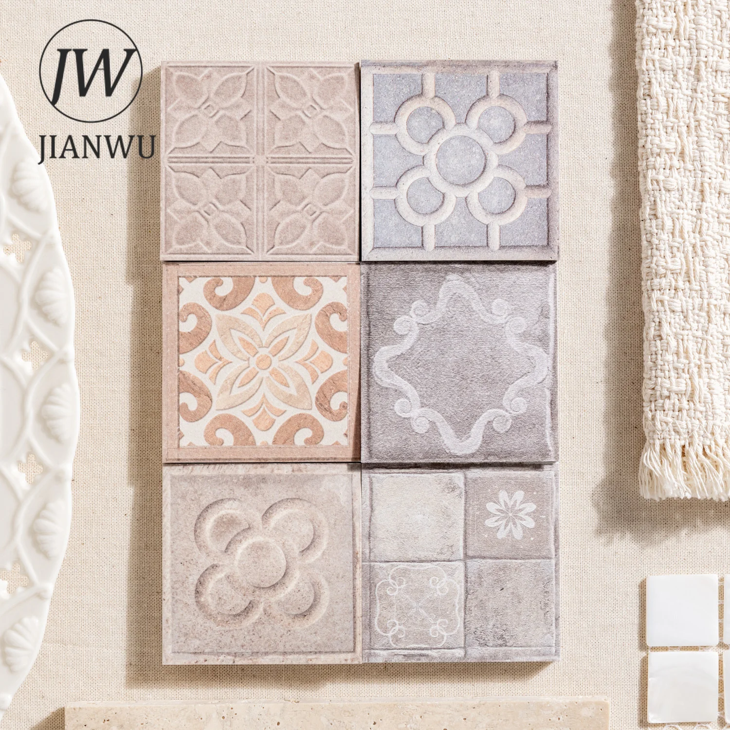 JIANWU يمر عبر سلسلة برشلونة خمر نمط المشهد المواد الكولاج مذكرة الوسادة الإبداعية غير المرغوب فيه مجلة القرطاسية