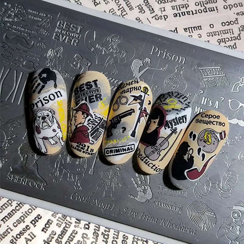 XMQ NAIL ART STAMPING PLATES COOL DESIGNS TEMPLATE BIRDS LEAVES IAGEPLATES