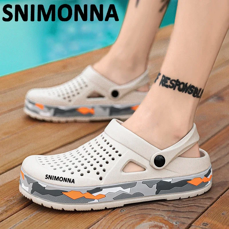 Men Slippers Summer EVA Soft-soled Platform Slides Sandals Indoor Outdoor Walking Beach Shoes Flip Flops Mens Shoes