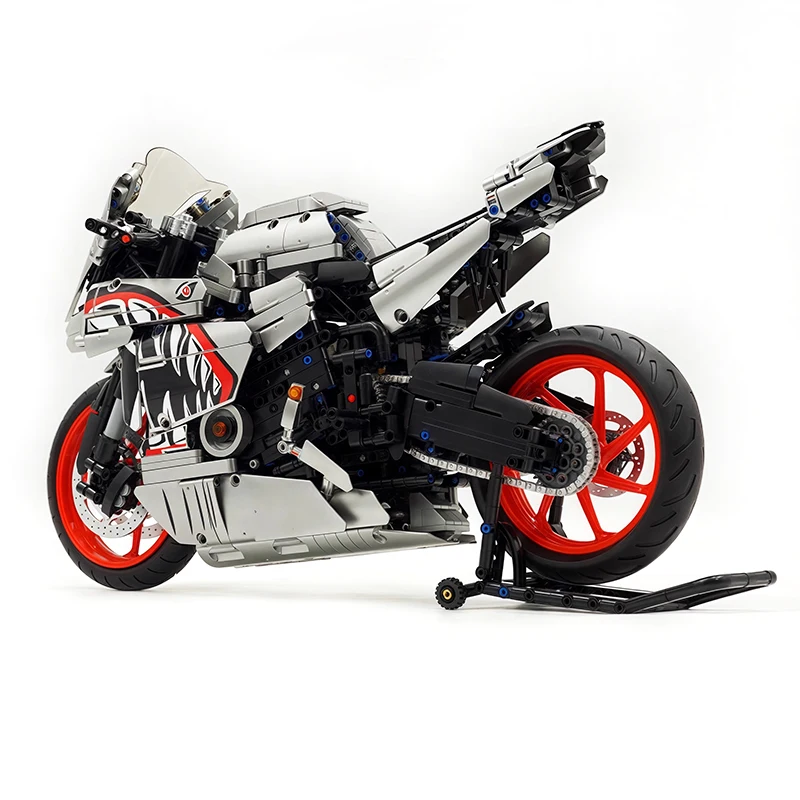 En STOCK ciudad técnica X6601 motocicleta vehículo deportivo bloques de construcción 1:5 motocicleta DIY Super coche ladrillo juguetes niño regalo de Navidad