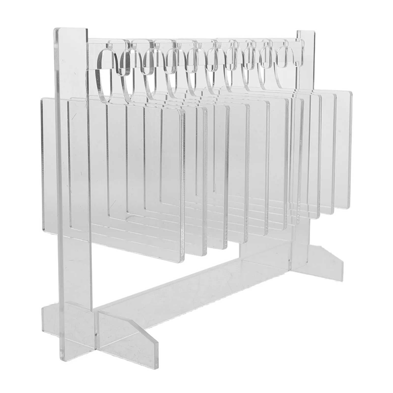 

Набор акриловых досок для демонстрации ногтей с подвесной стойкой и этикетками для накладных ногтей, для организации салона, прозрачный, для маникюра