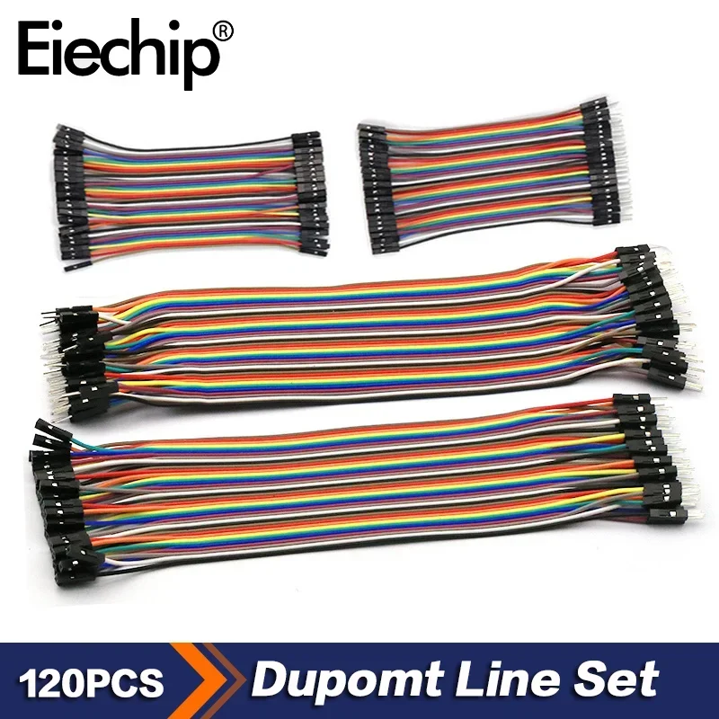 120PCS/LOT Dupont Line Set 40Pin10CM 20CM 30CM 40CM Male To Male+Female To Male + Female To Female Jumper Wire Dupont Cable