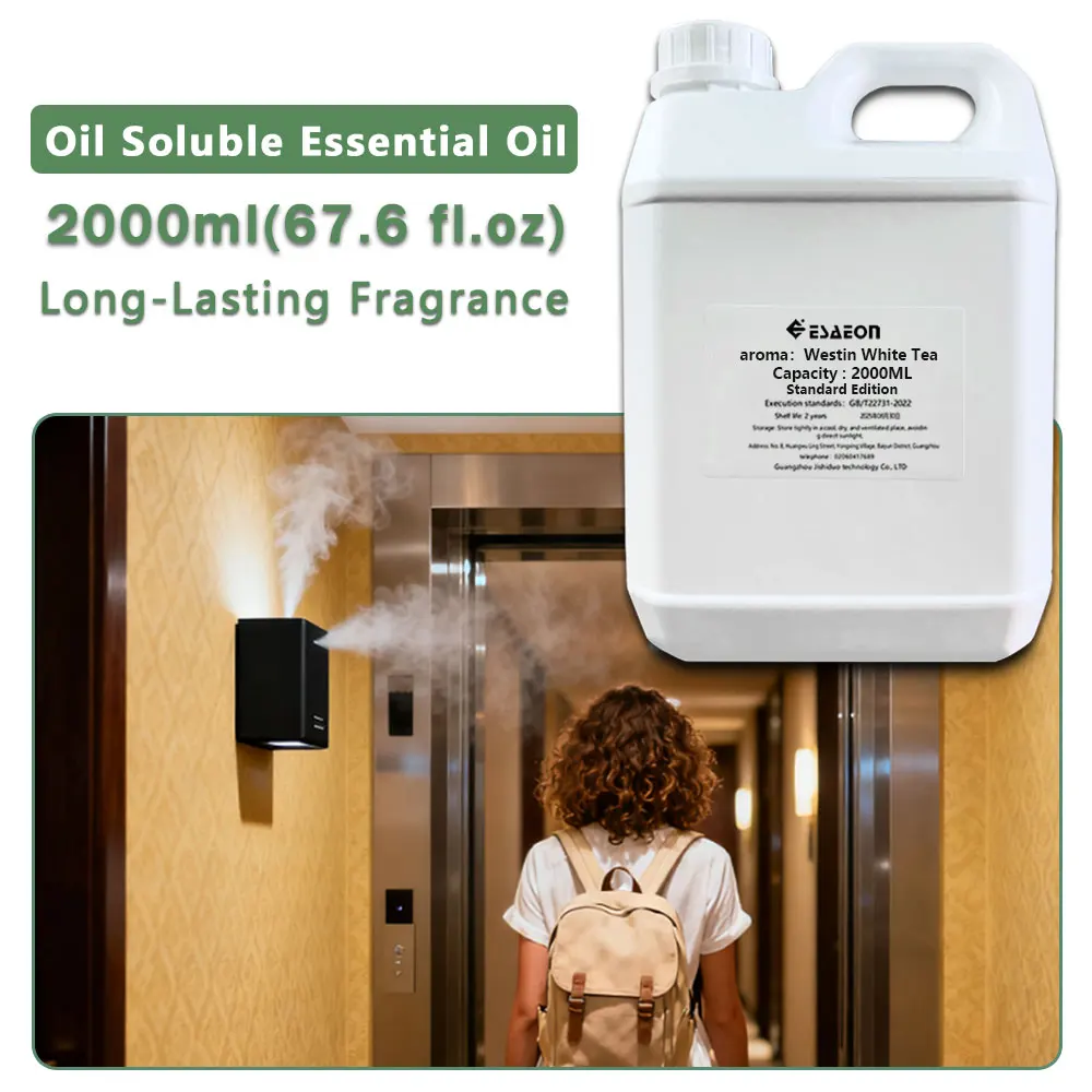 ESAEON Oily Essential Oil - For Waterless Aromatherapy Machines, Hotel Aroma Machine Oil, Westin White Tea - 2000ML (67.6 fl.oz)