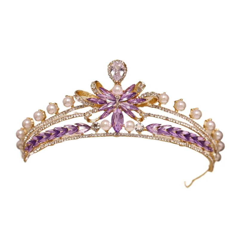 pink-crown-headgear-fairy-princess-birthday-eighteen-year-old-bride-headband-personalized-gift-adult-atmosphere