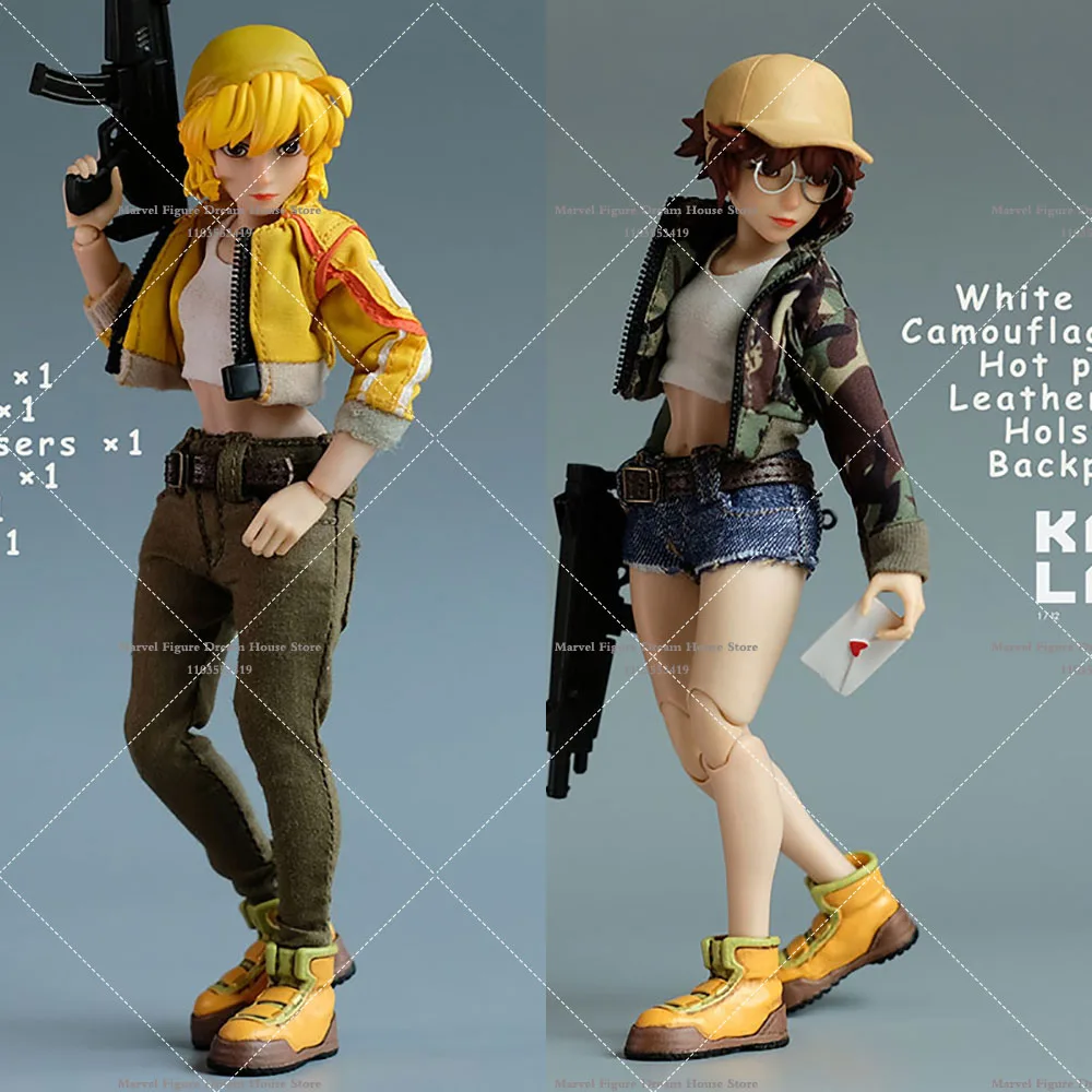 

TUNSHI STUDIO 1/12 мини женский модный пиджак и брюки, комплект одежды, аксессуары, камуфляжный/простой выпуск, набор для 6-дюймовой экшн-фигурки
