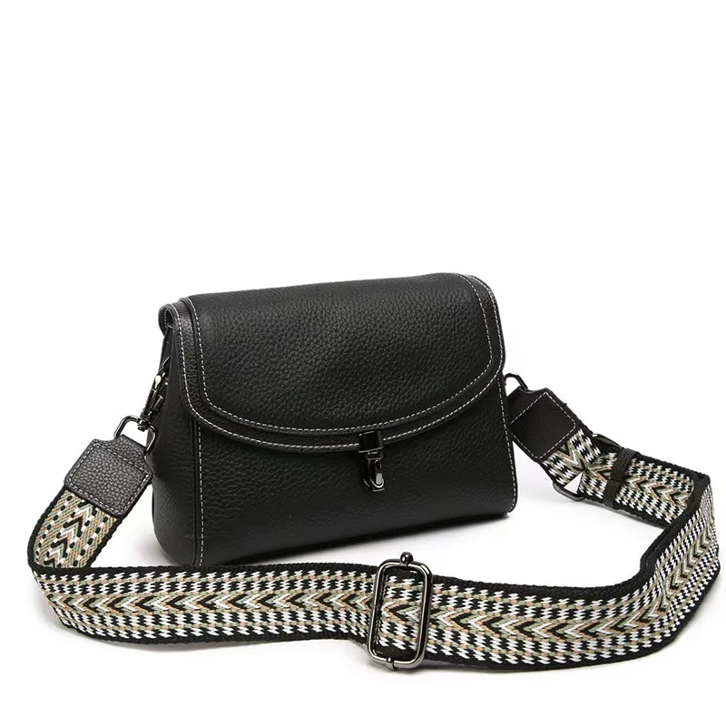 

2025 Summer Women's Top-Grain Leather Crossbody - Compact Work-to-Weekend Square Bag, Ladies' Small Purse for Essentials
