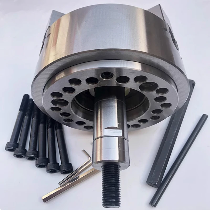 CNC تشاك 4th محور جوفاء رمح طاولة دوارة راوتر التناوب محور 3 الفك 100 مللي متر تشاك مخرطة باستخدام الحاسب الآلي #2