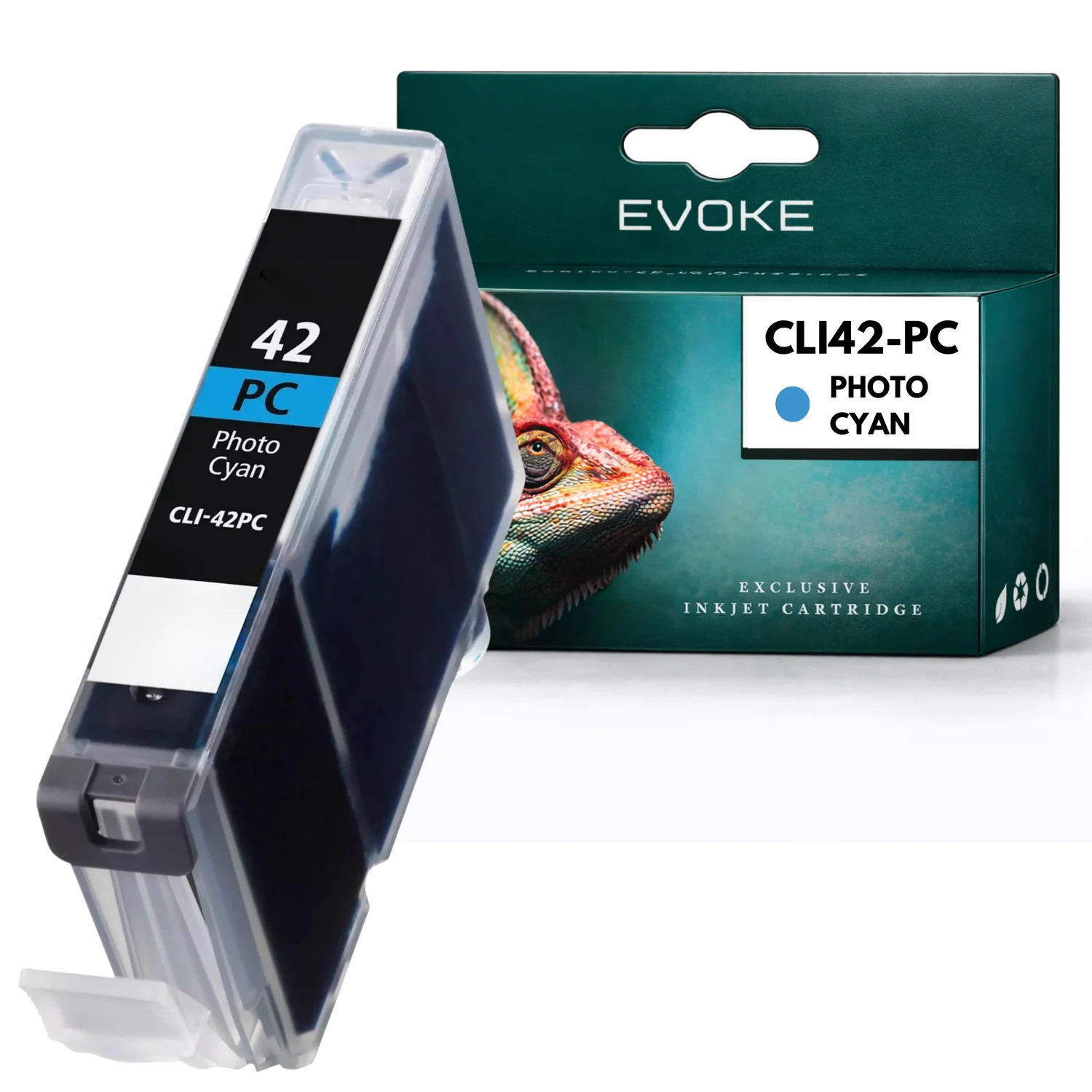 Evoke Compatibele Inkt voor Canon Cli42 Cli-42 6388B001 Photo Cyan Pixma Pro 100 Pro 100 S