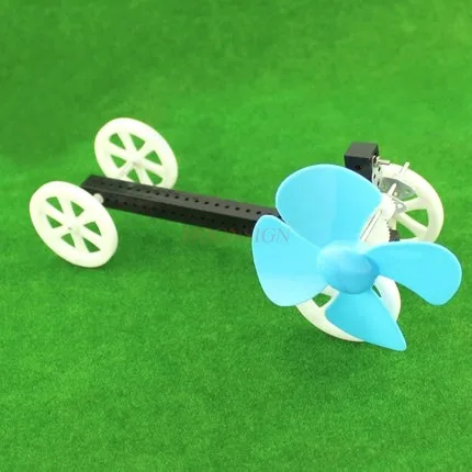 physical experiment equipment Side wind trolley DIY wind experiment model toy student wind trolley wind energy small production