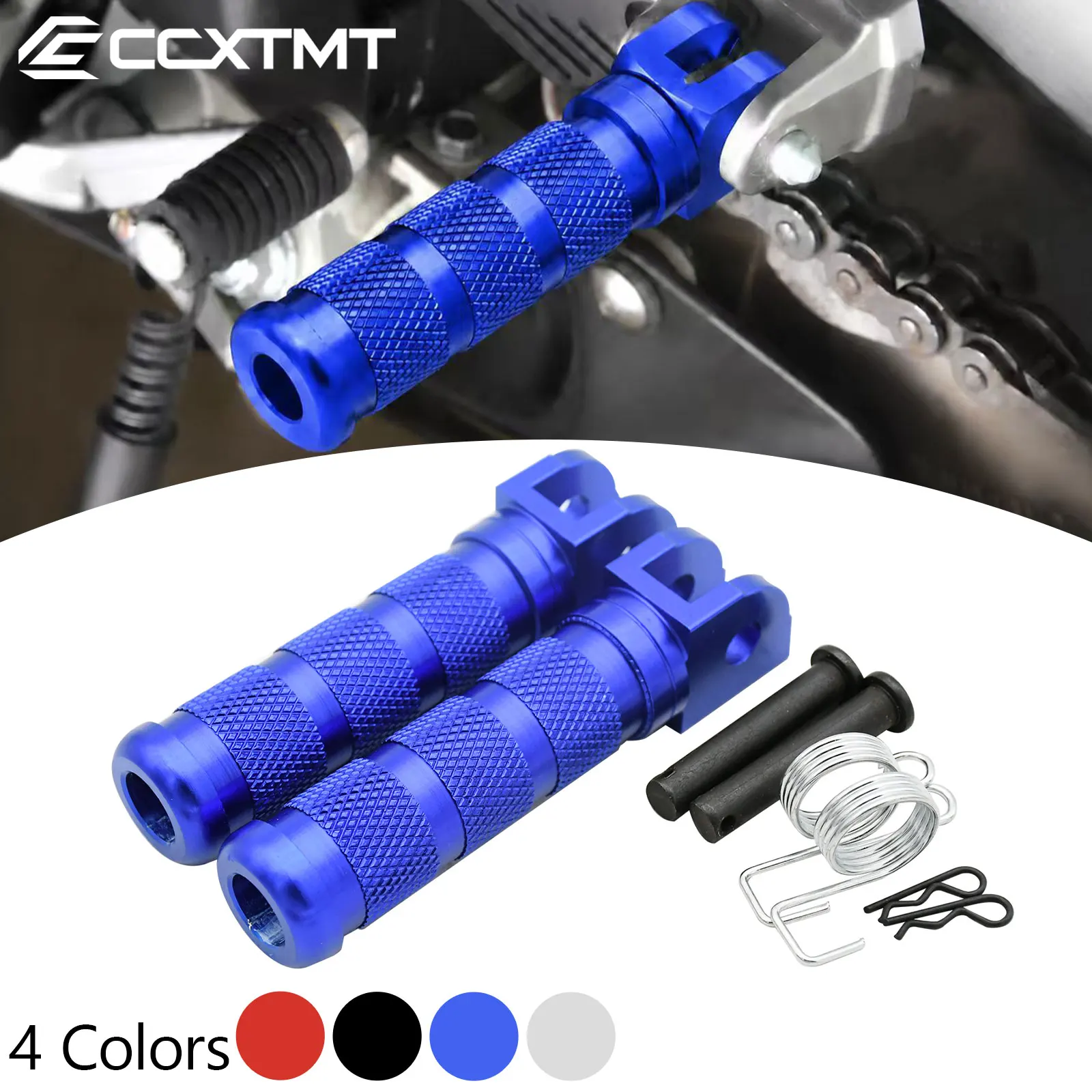 Motorcycle Pedal Foot Pegs FootRest Footpegs For Honda Kawasaki Yamaha Suzuki GSX S750 S1000 S1000F 250R R600 R750 R1000 250S