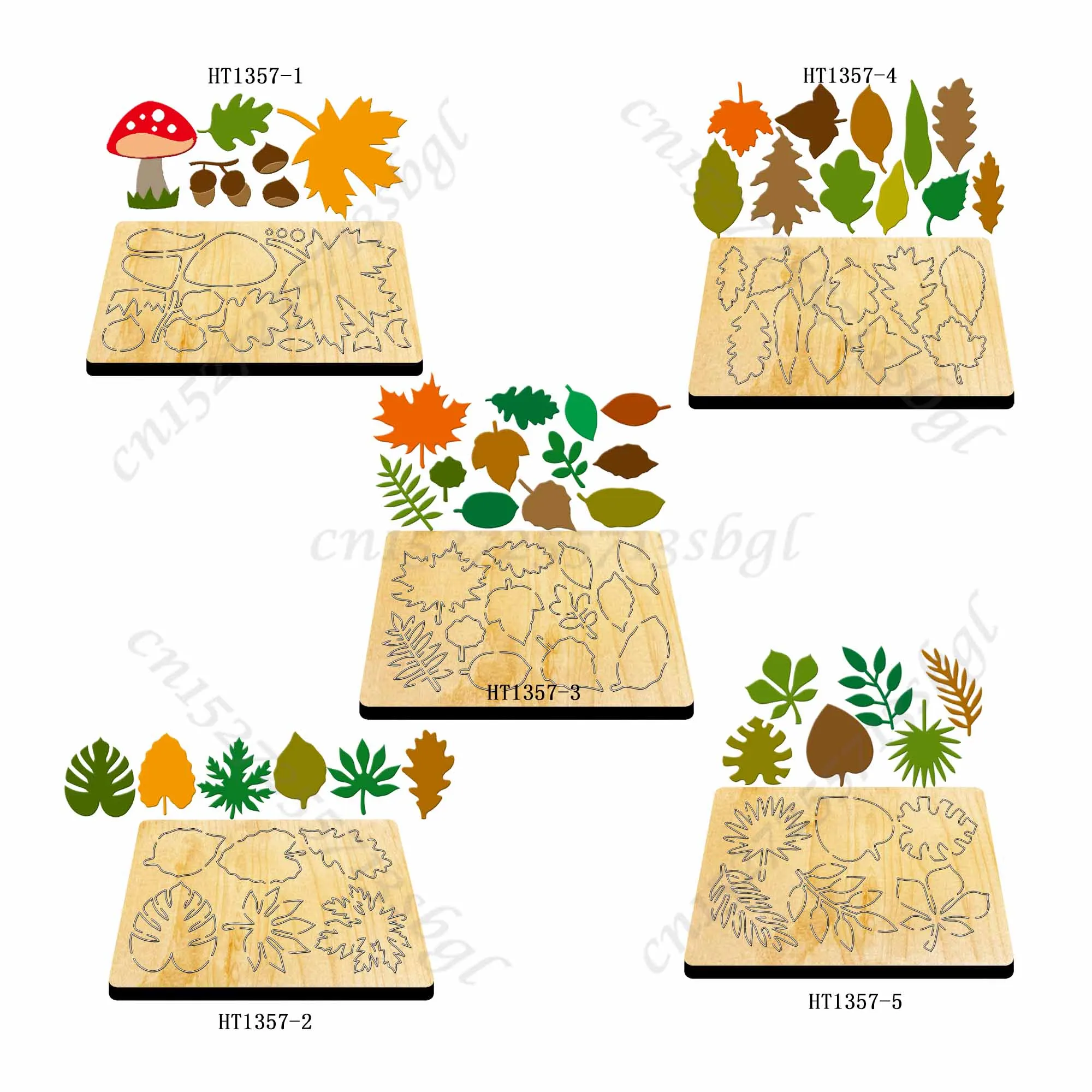 Leaf Cutting dies - New Die Cutting And Wooden Mold,HT1357 Suitable For Common Die Cutting Machines On The Market.