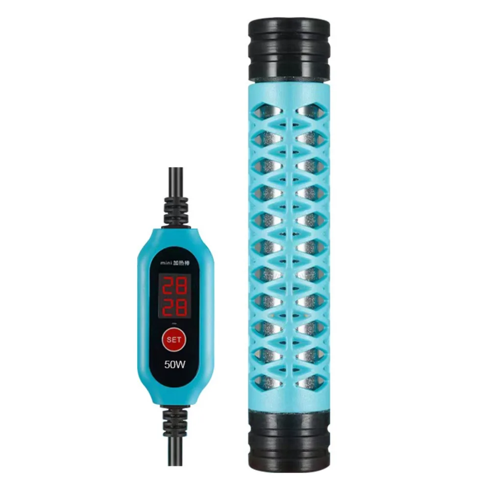 

15-34°C Fish Tank Heating Rod Adjustable LCD Display Aquarium Submersible Heater Temperature Control Automatic Water Heating Rod