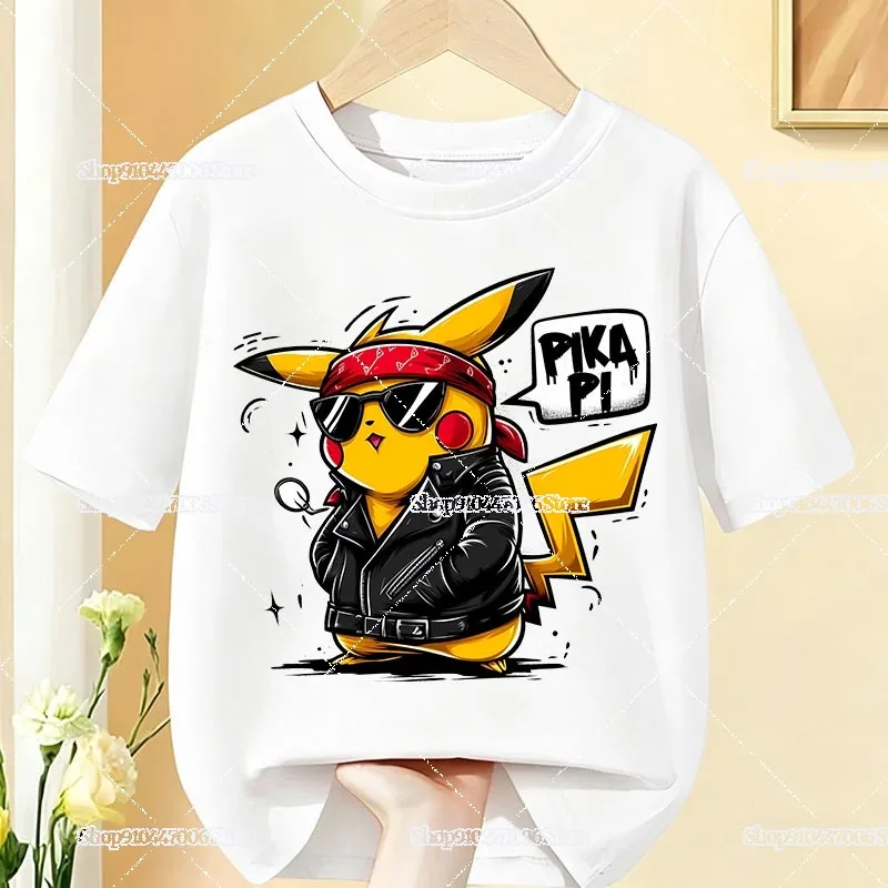 Футболки-с-графическим-рисунком-Пикачу-детская-одежда-pocket-elf-boutique-одежда-для-мальчиков-и-девочек-хлопковые-футболки-подарок