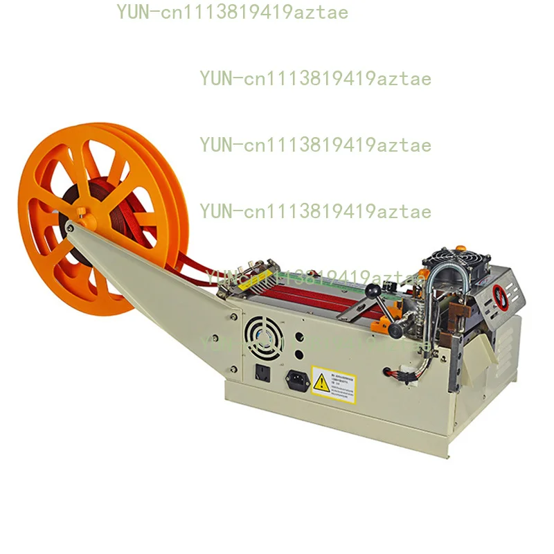 Multifunctional belt cutter with interchangeable blades for handling a wide range of textile materials