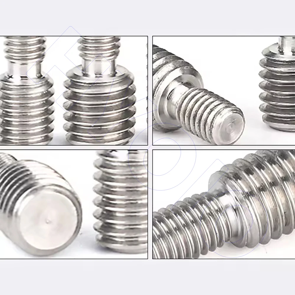 Imagen 6: Adaptador de Rosca de Acero Inoxidable 304 de Doble Cabeza M3 M4 M5 M6 M8 M10 M12 M14 M16 M20, Tornillos de Transferencia Macho a Macho