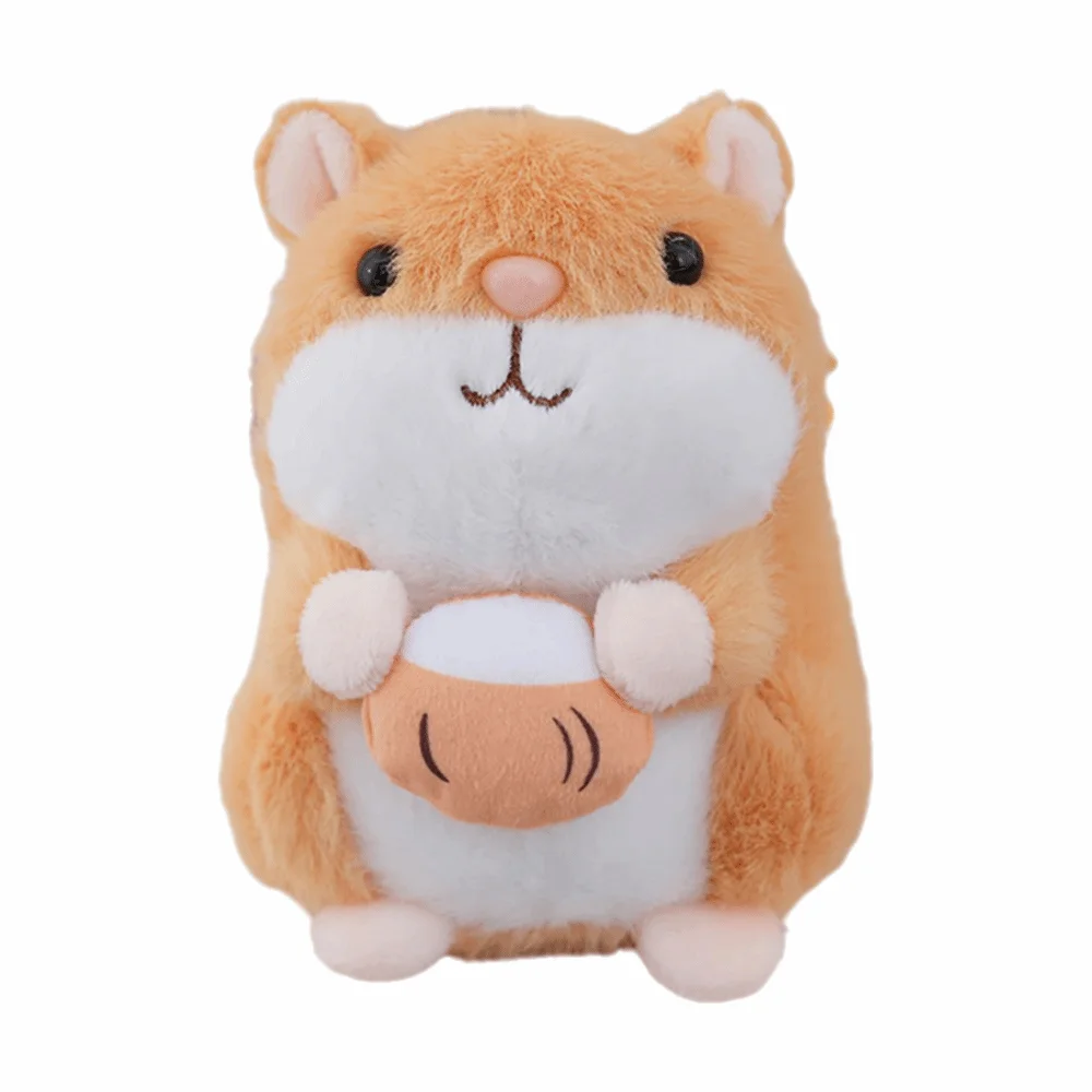 Kawaii Cartoon Hamster Keychian Pendant Multicolor 13cm Backpack Pendant Hairry Kawaii for Girls