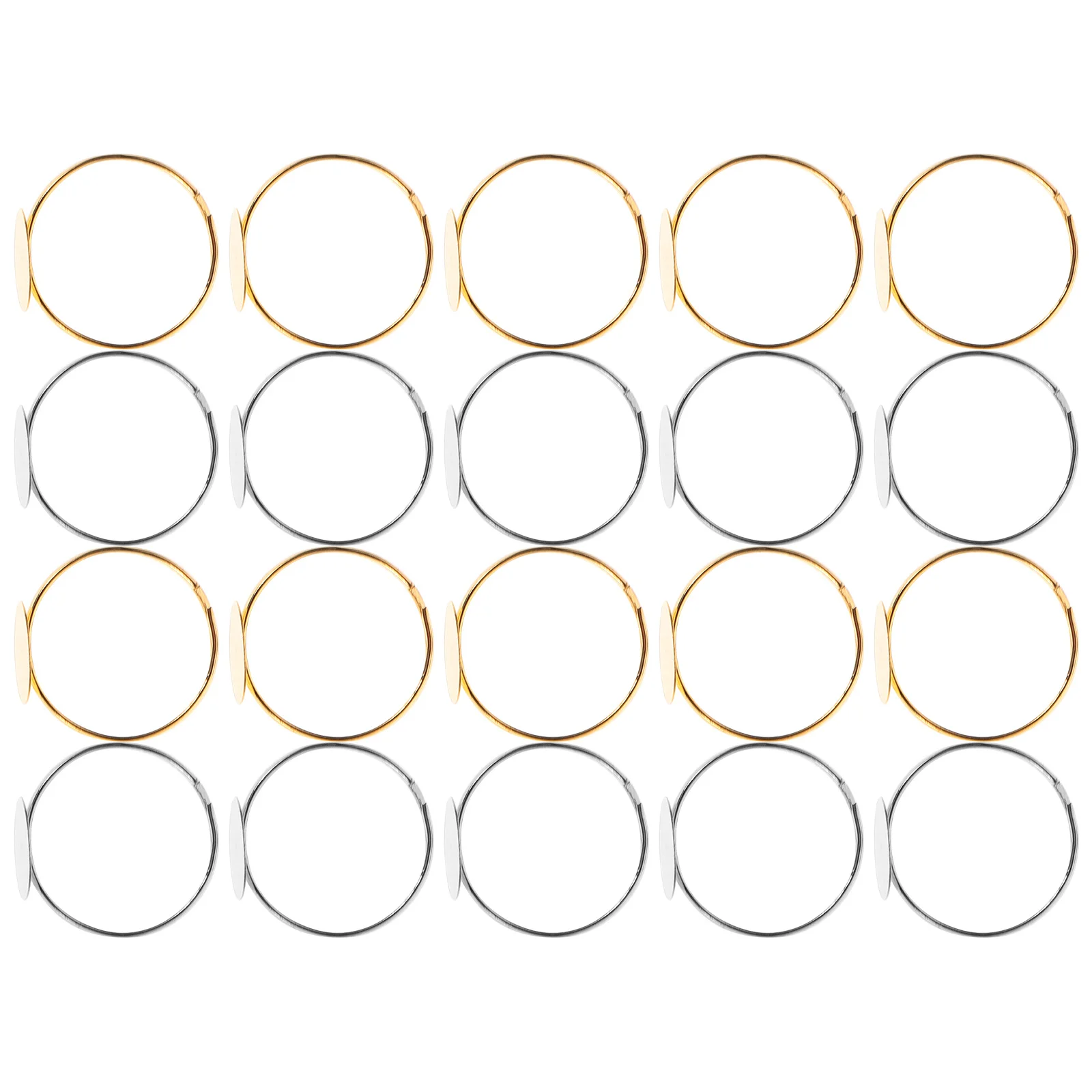 

80Pcs DIY Ring Bases Perfect for Crafting Chic Personalized Rings and Creative Decor DIY Ring Bases Base for Rings