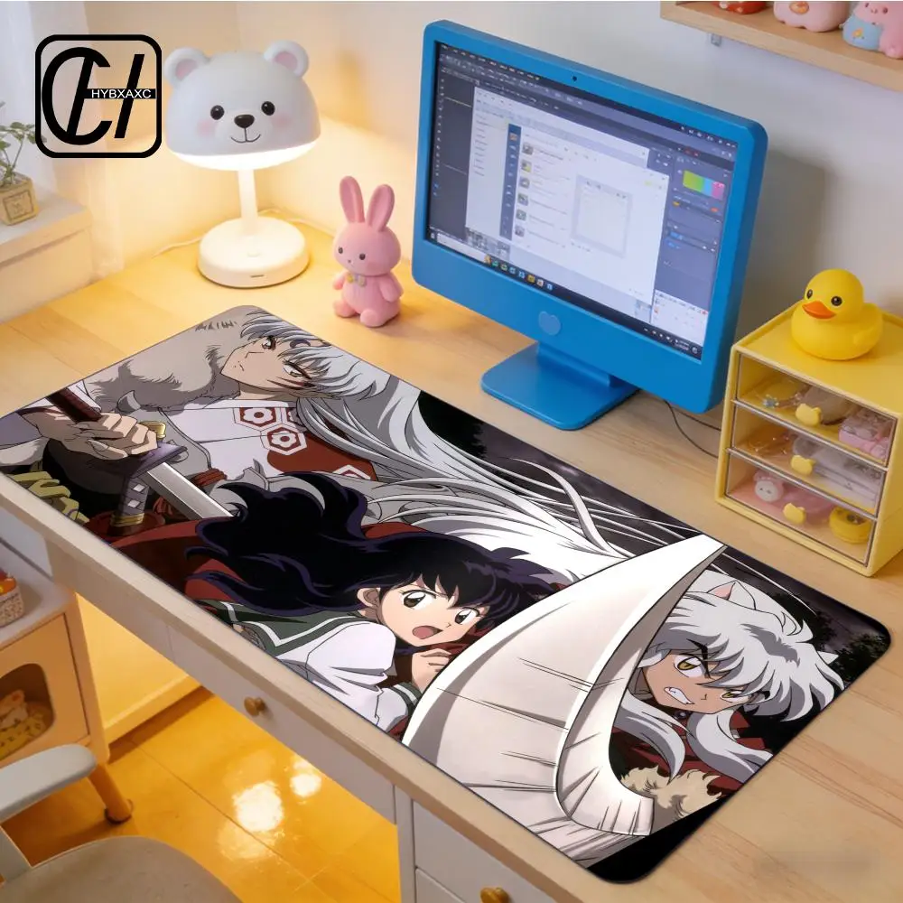 Anime I-Inuyasha Mouse Pad E-sports Gaming Mouse Pad Oversize Personalized Desk Pad Keyboard Mouse Pad Carpet XAXC