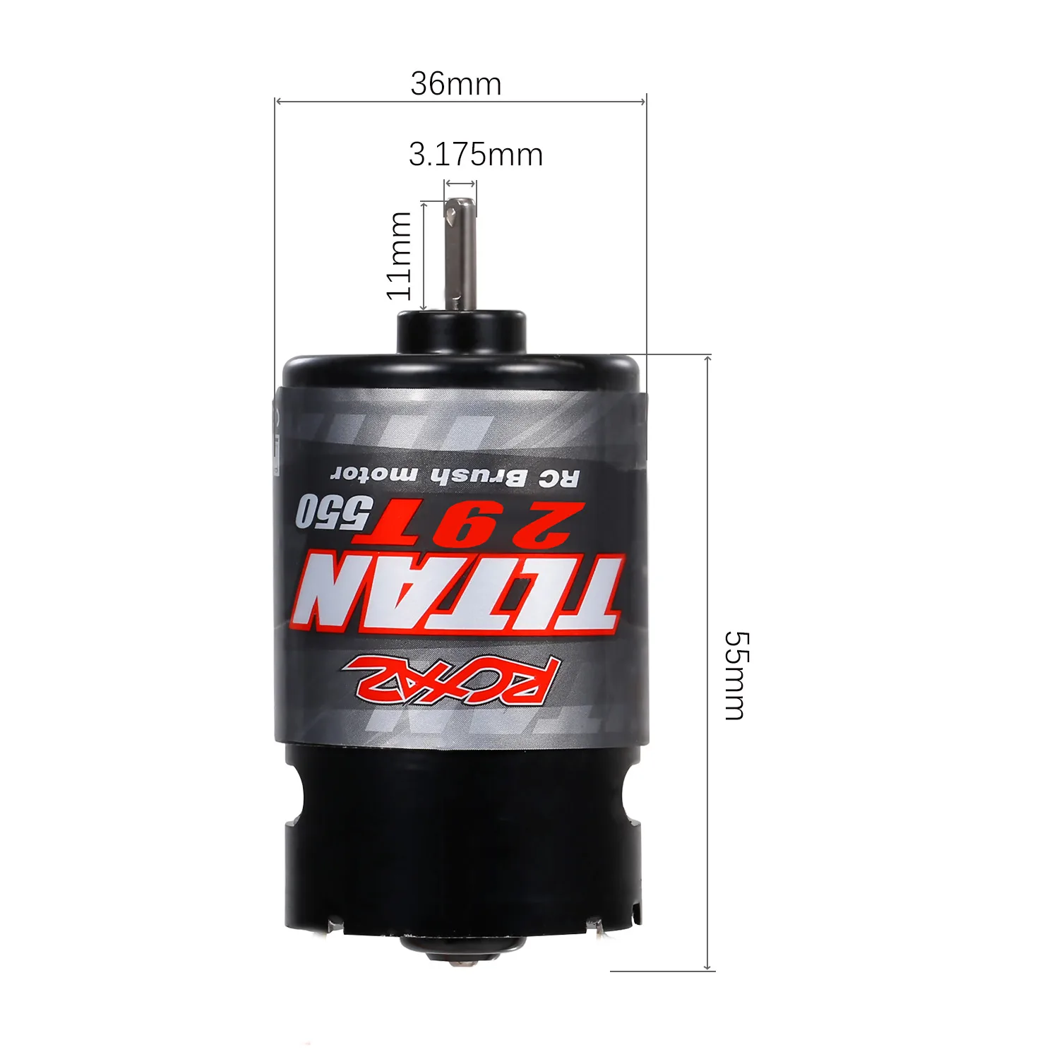 Motor cepillado 12T 21T 29T 35T 55T 550 resistente al agua para 1/10 RC Crawler Axial SCX10 II III AXI03007 90046 Traxxas Slash TRX4 TRX6