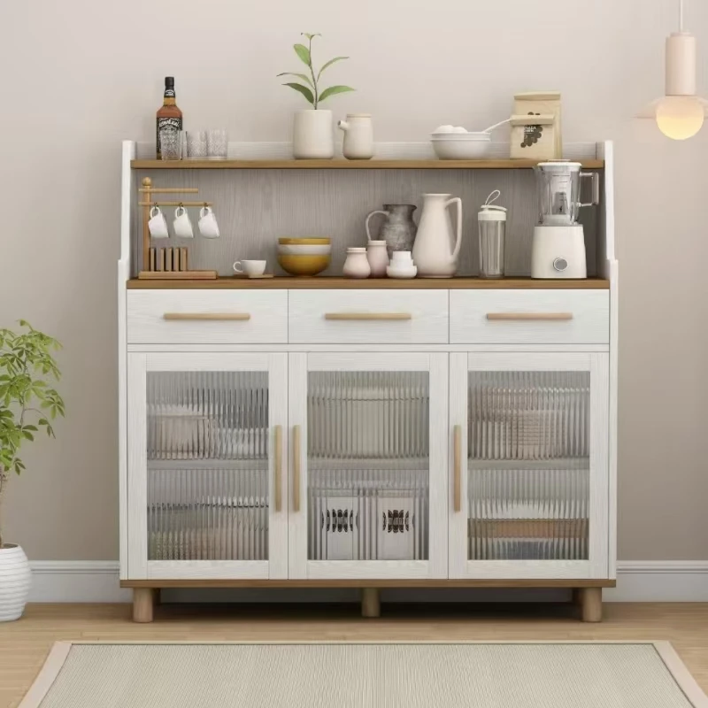 

Solid wood dining side cabinet, living room against the wall, locker, cupboard, tea cabinet, modern simple side cabinet, integra