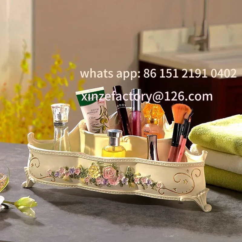 

Customizable stylu europejskim Umywalka na sucho Trójkątna półka narożna, biurowy narożny grzebień kosmetyczny Stojak