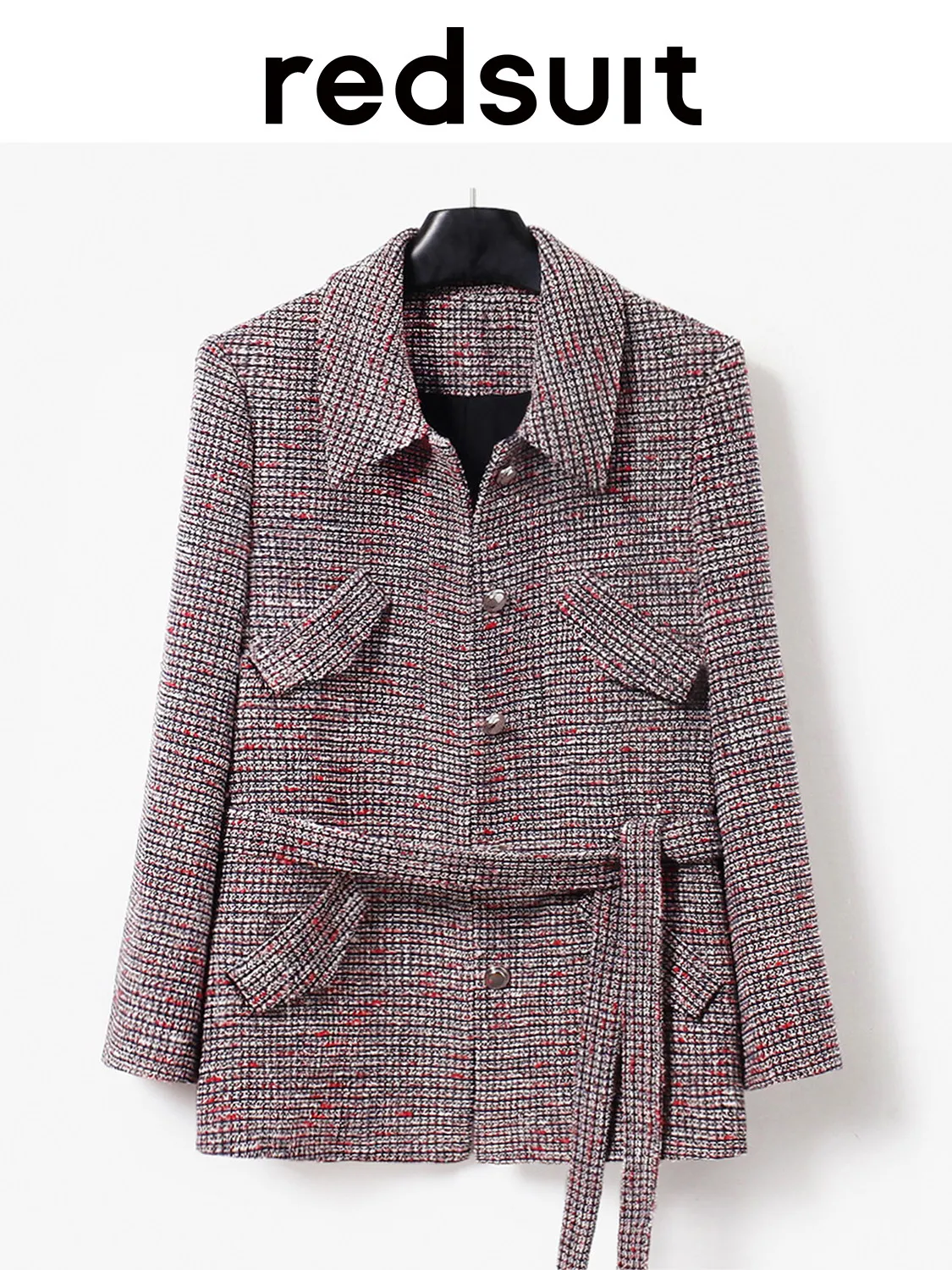 New Advanced collar, waist cinching, mid length jacket, advanced woven Custom Size