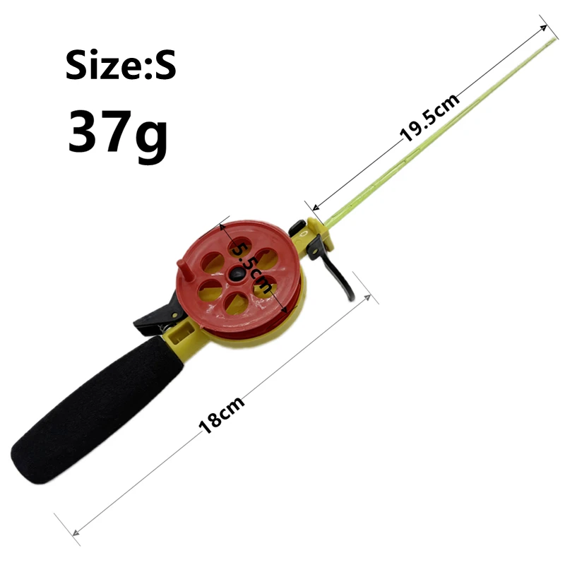 صنارة صيد الجليد لصيد الأسماك في الشتاء بكرات قضبان كومبو عمودية تهزهز mormyshka جثم باس سمك السلمون المرقط #3