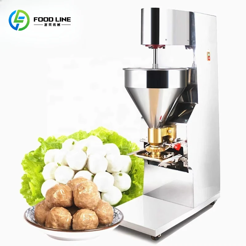 Customized Commercial Automatic Meatball Maker Large Capacity Machine for Food Processing Plant Pork Fish Ball Production